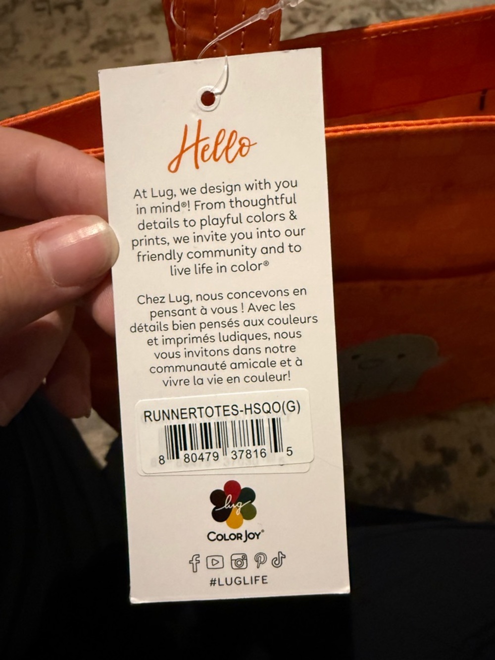 Lug runner tote - Picture 2 of 2